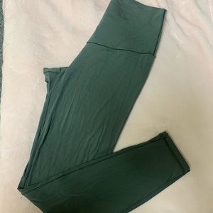 Olive Green Aerie High-Waisted Leggings. Small.